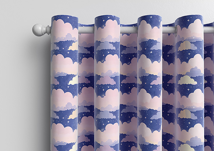 Cloudy Cosmos, Purple Twilight - Made to Measure Curtains - Image 12